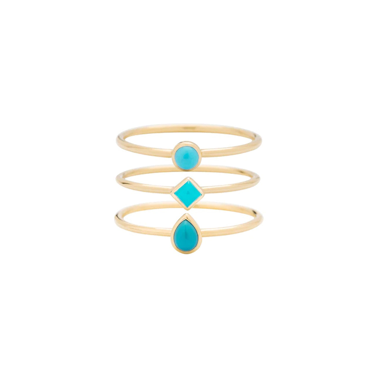 Turquoise Stacking Rings