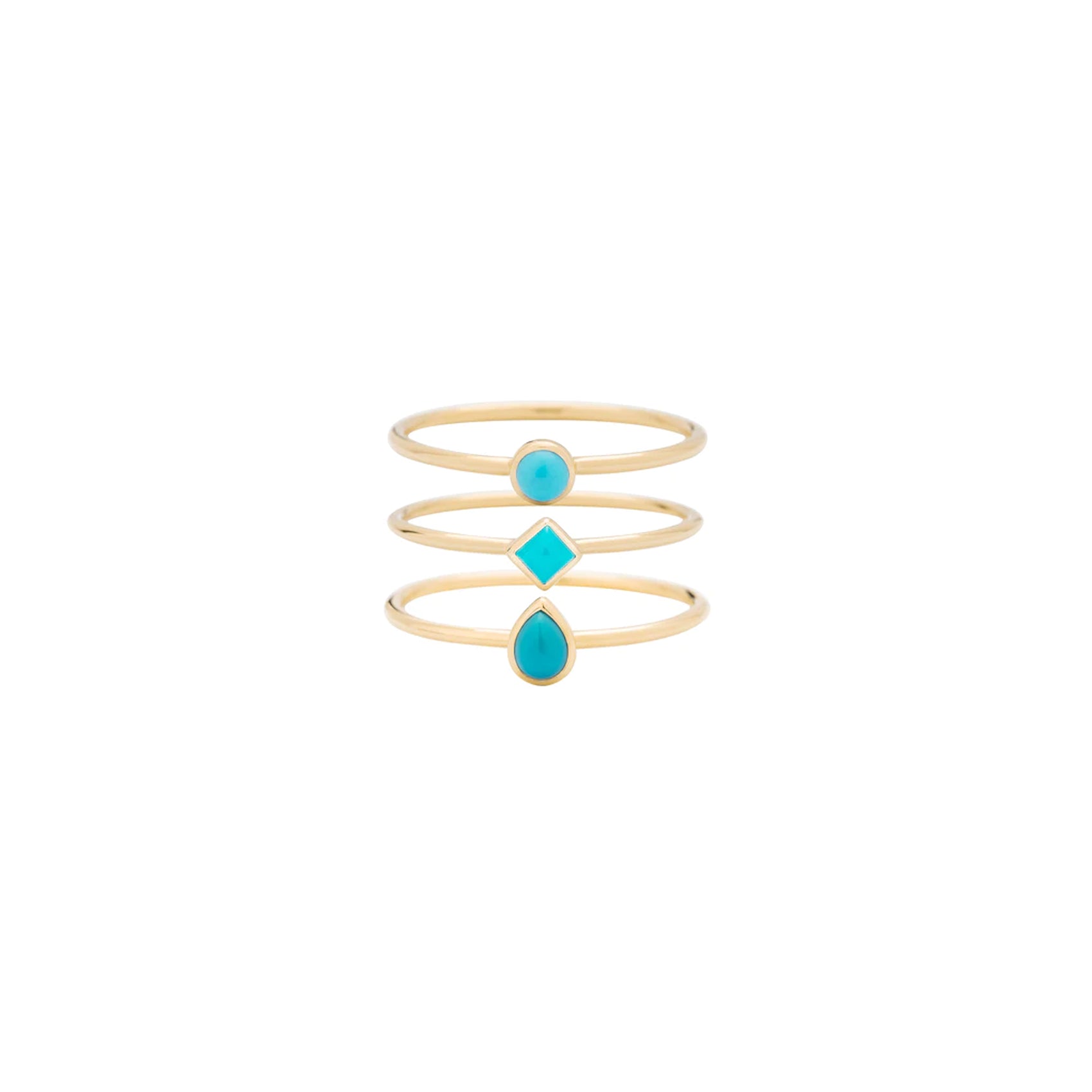 Turquoise Stacking Rings