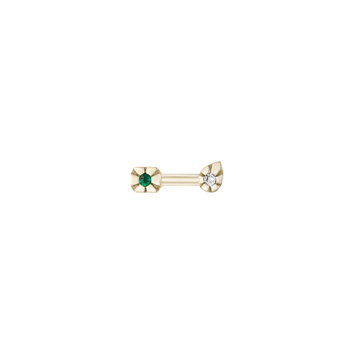AZ Duo Oval Stud