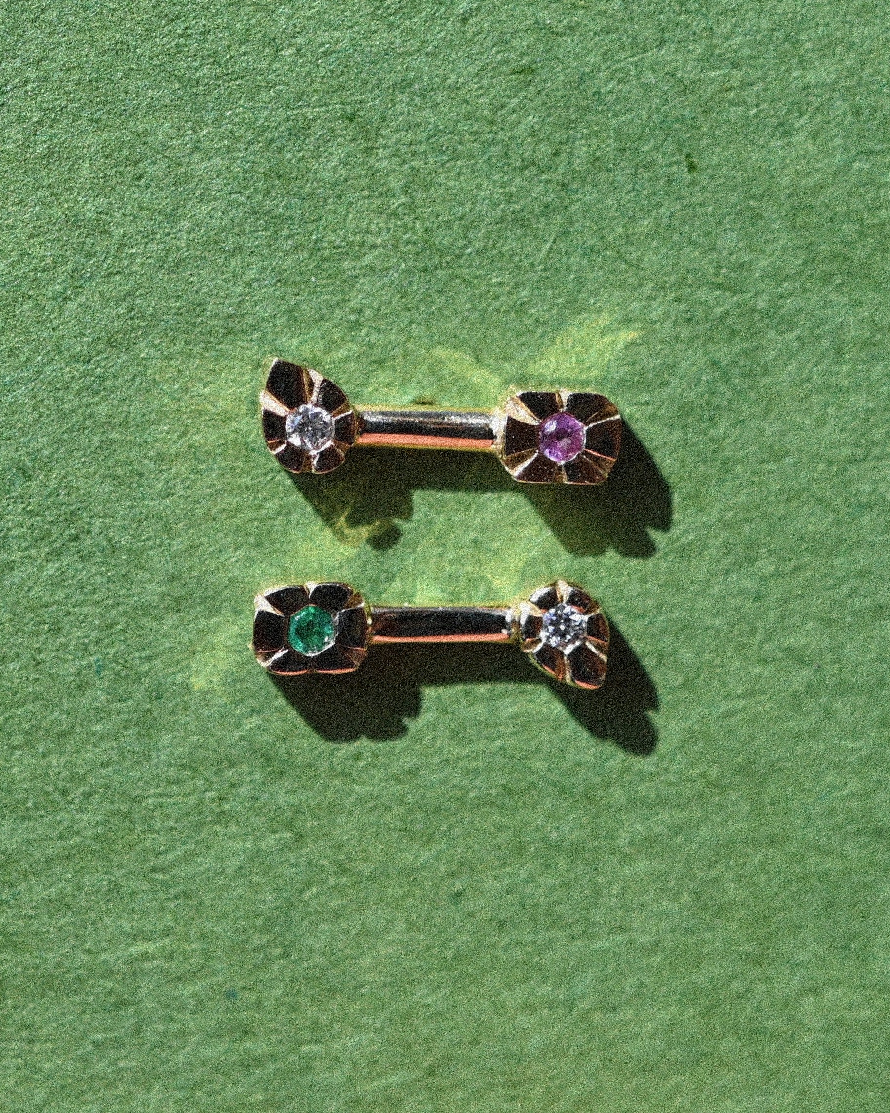 AZ Duo Oval Stud