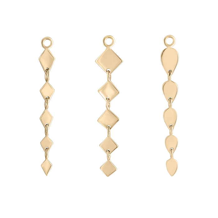 Short Gold Drop Plaques