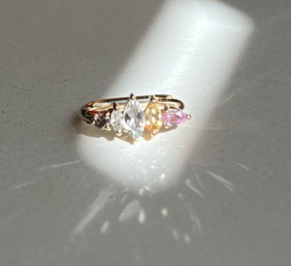 Kaleido Dawn Cluster Huggie