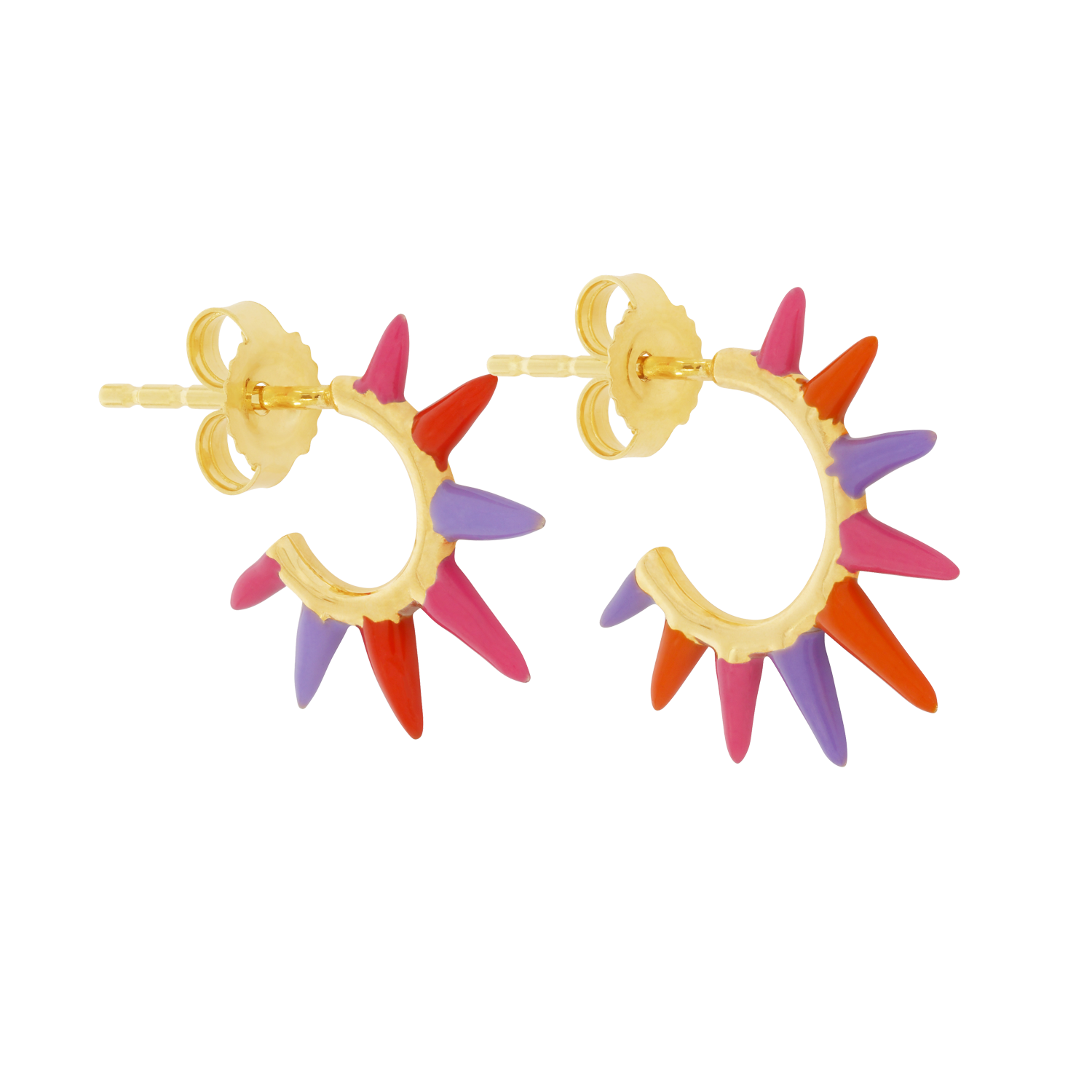 Killer Sunset Split Point Enamel Hoops