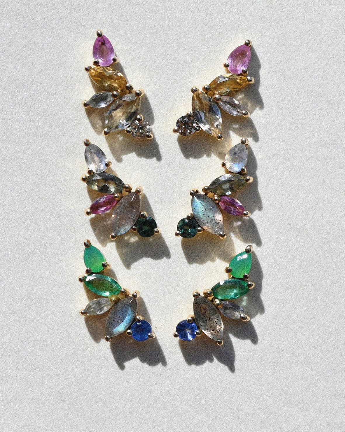 Kaleido Shore Cluster Ear Climber