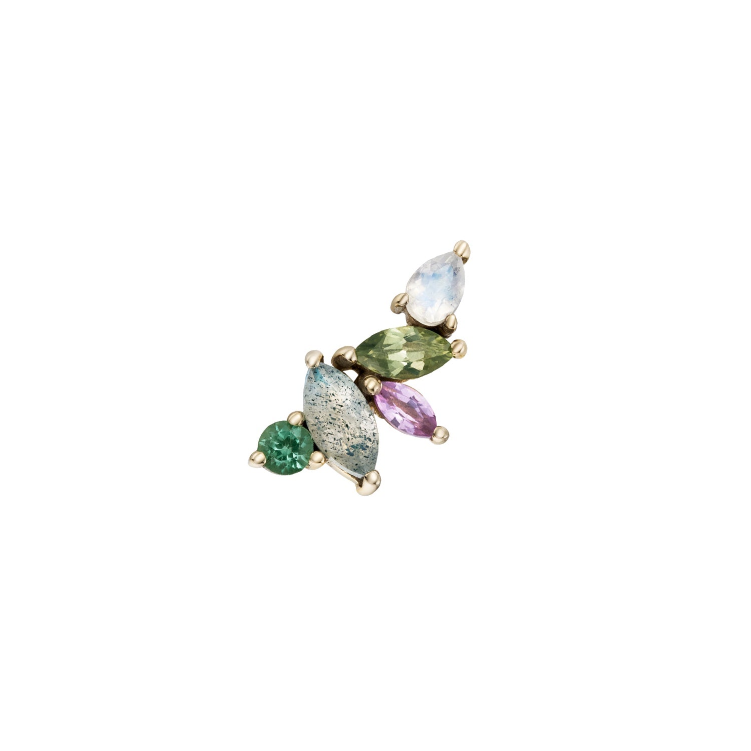 Kaleido Mist Cluster Ear Climber