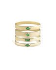 Emerald Flat Stacking Bands