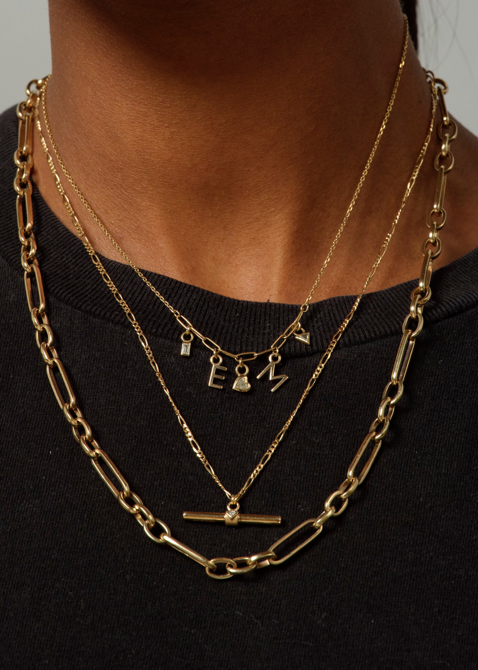 Eiffel Detail Personalised Diamond Necklace