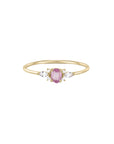 metier by tomfoolery pink sapphire and diamond fleur ring 