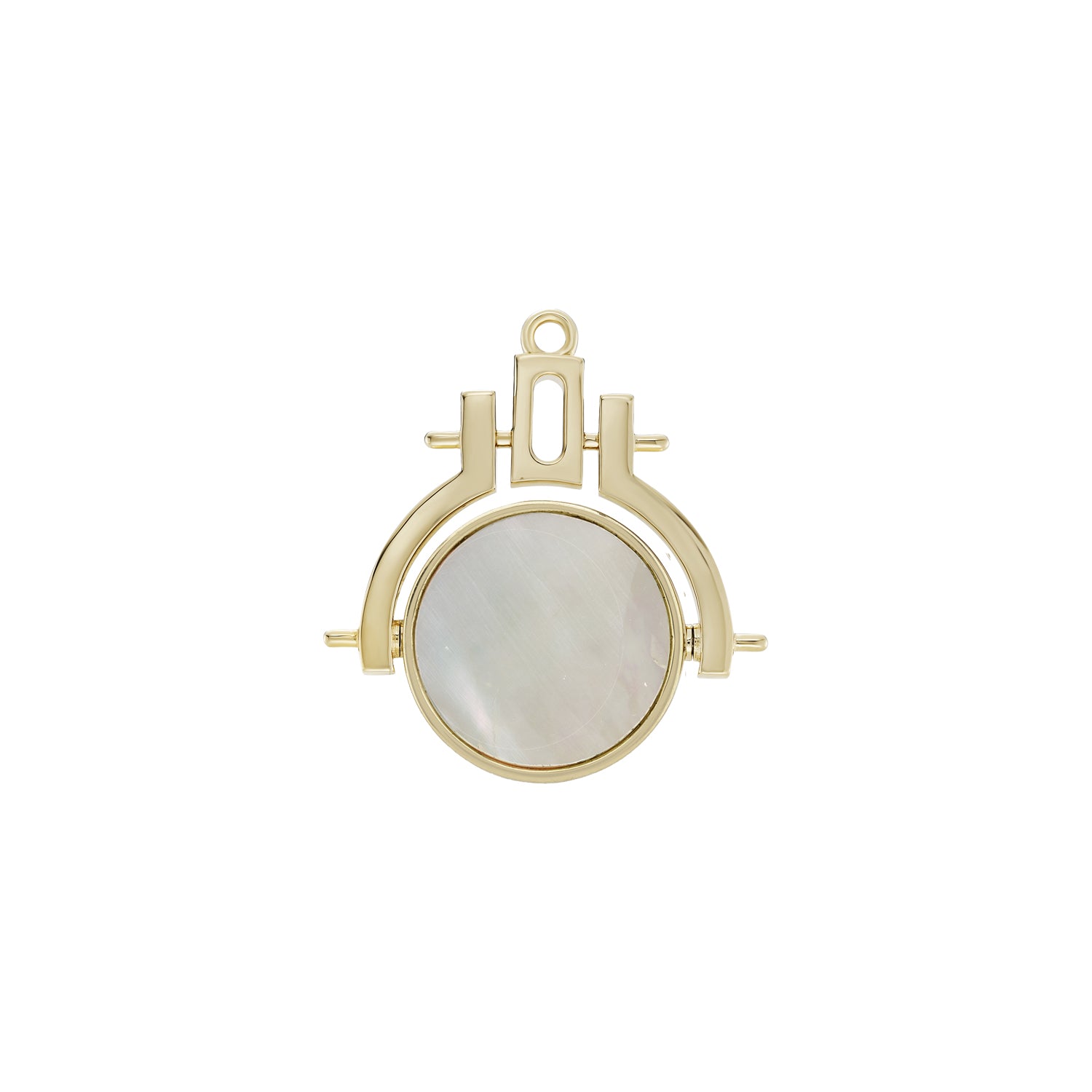 metier by tomfoolery: Mini Mother Of Pearl Spinner Pendant product image