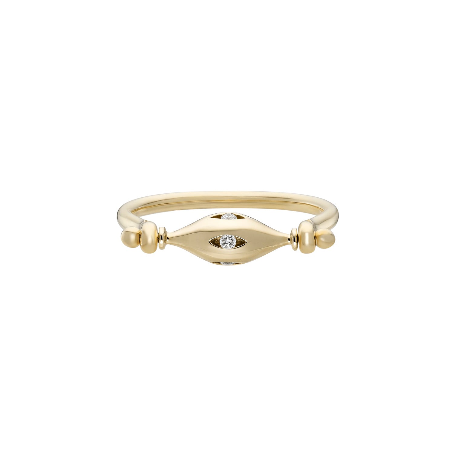 metier by tomfooler: 5 diamond spinner ring