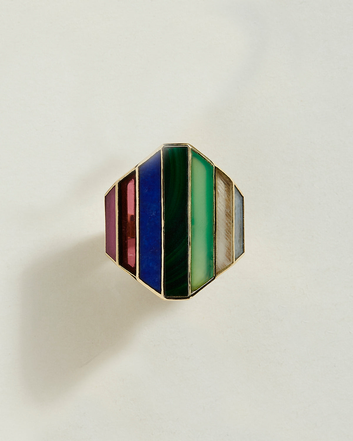 metier by tomfoolery: &quot;Midnight Mesa&quot; Shield Ring