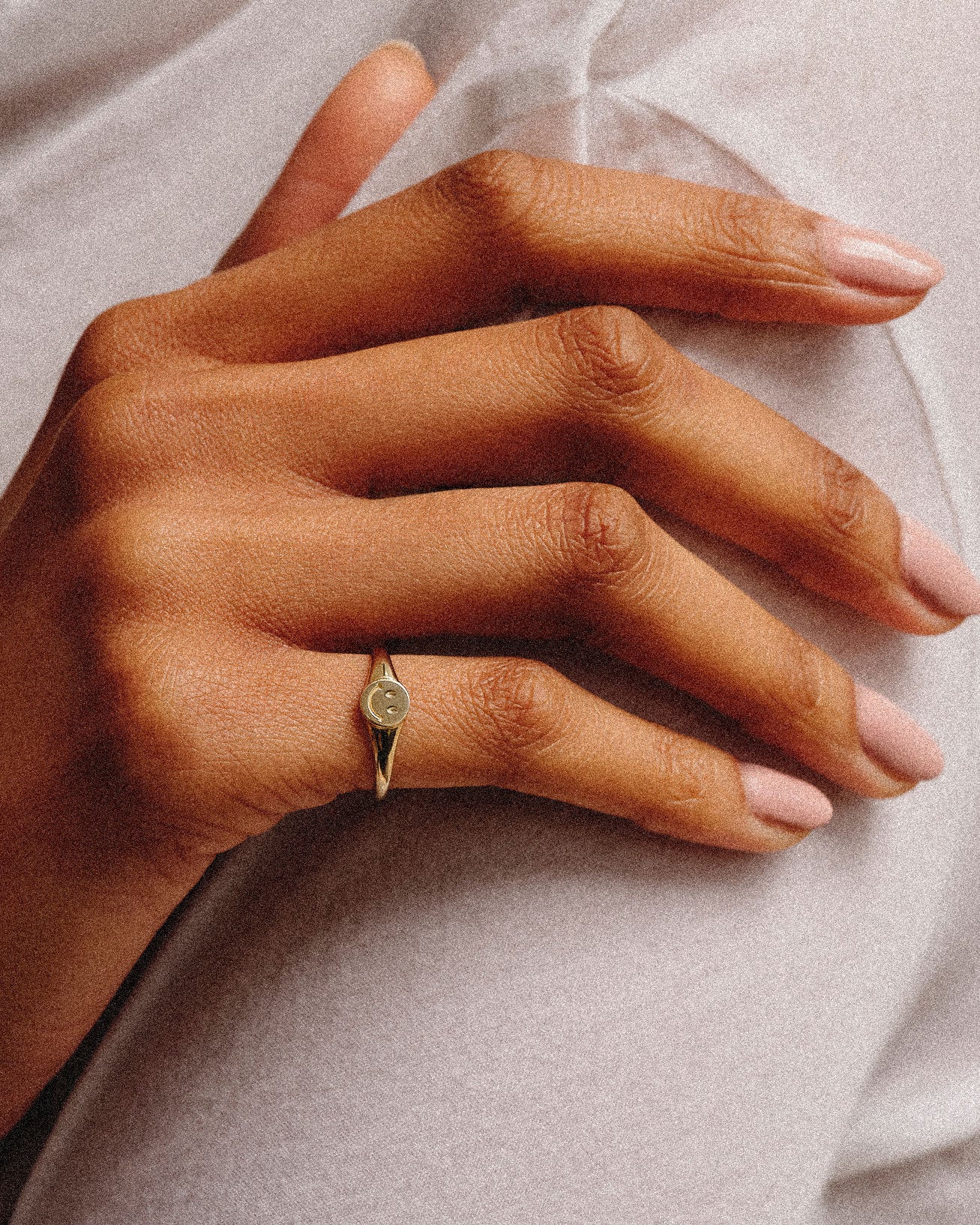 metier by tomfoolery happiness pinky ring