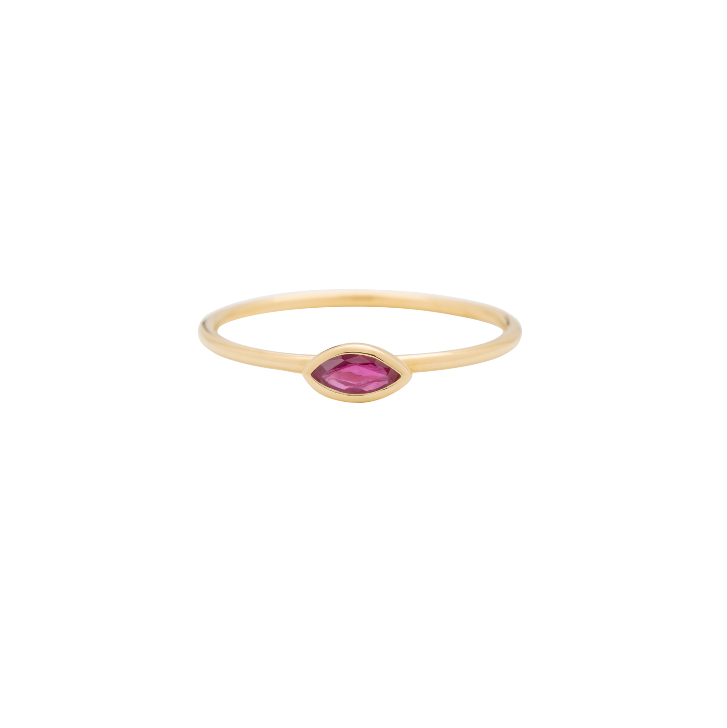 metier by tomfoolery horizontal marquise ruby stacking ring