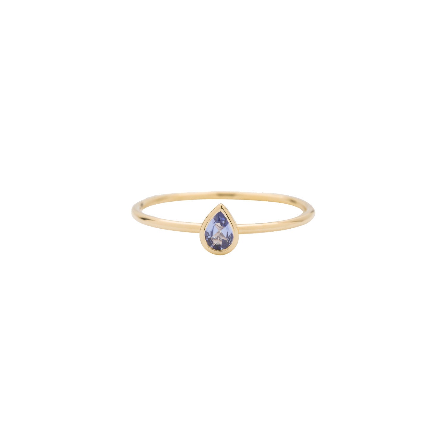 metier by tomfoolery pear stacking ring sapphire