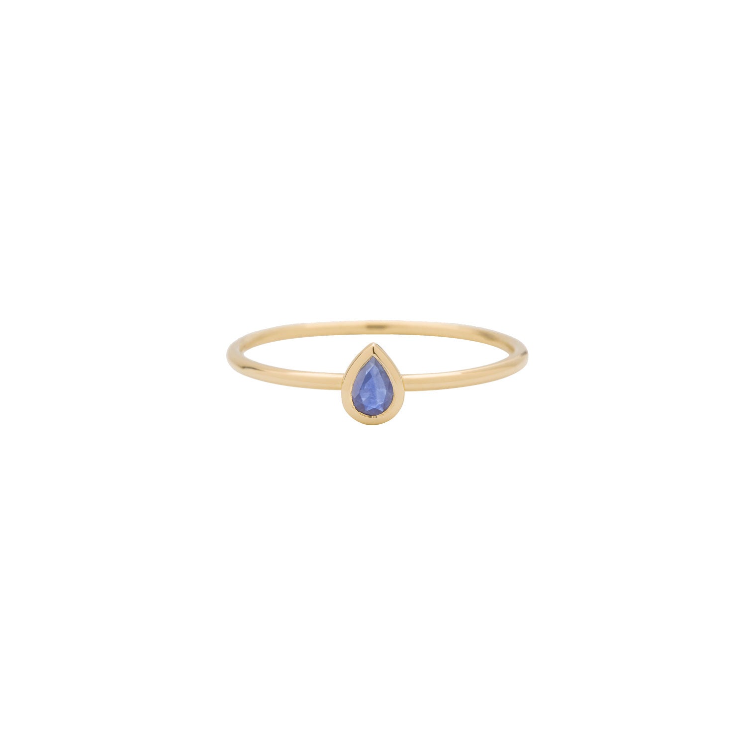 metier by tomfoolery pear stacking ring tanzanite