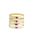 Ruby Flat Stacking Bands