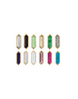 Mini Hexa Gemstone Stud