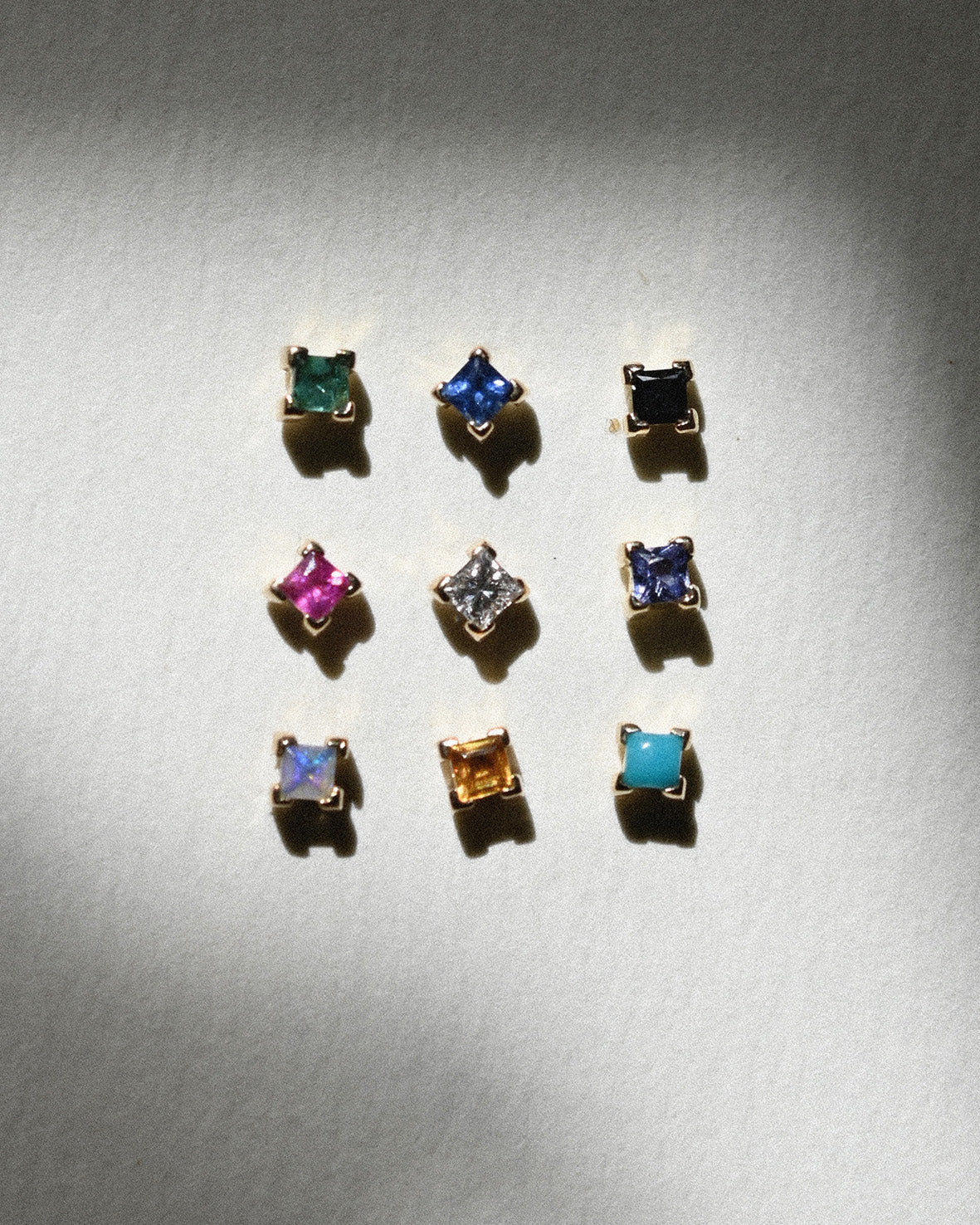 Mini Claw Set Princess Gemstone Studs