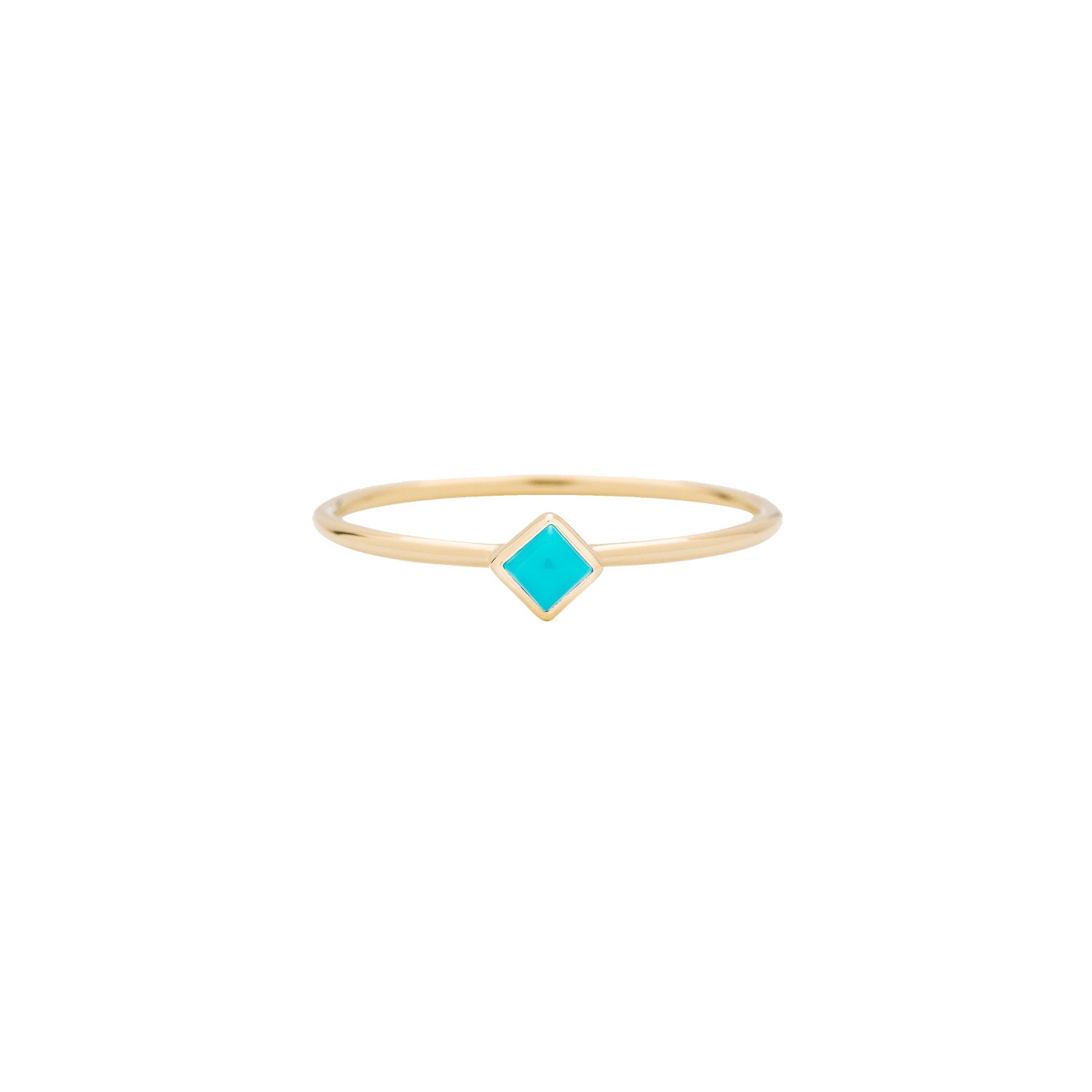 Princess Cut Gemstone Stacking Ring