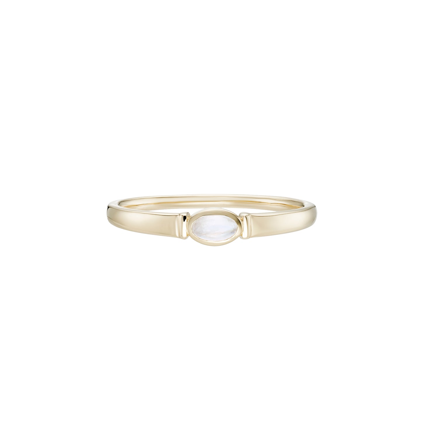 Rondelle Tapered Gemstone Ring
