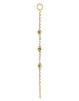 metier by tomfoolery: triple round gemstone chain plaque