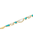 Turquoise & Mother Of Pearl Tesserae Necklace