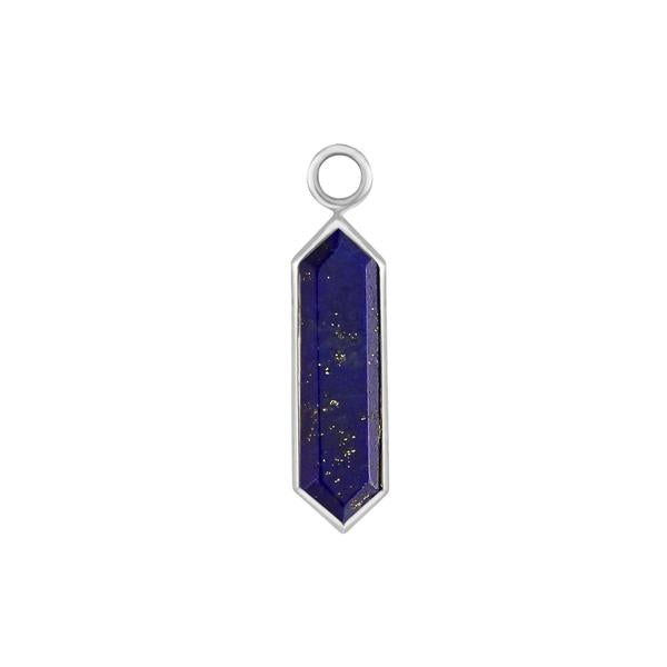 metier by tomfoolery 9ct white gold and lapis lazuli hexa plaque.