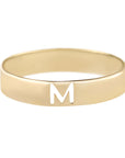 Metier by Tomfoolery: Gold Alphabet Rings 