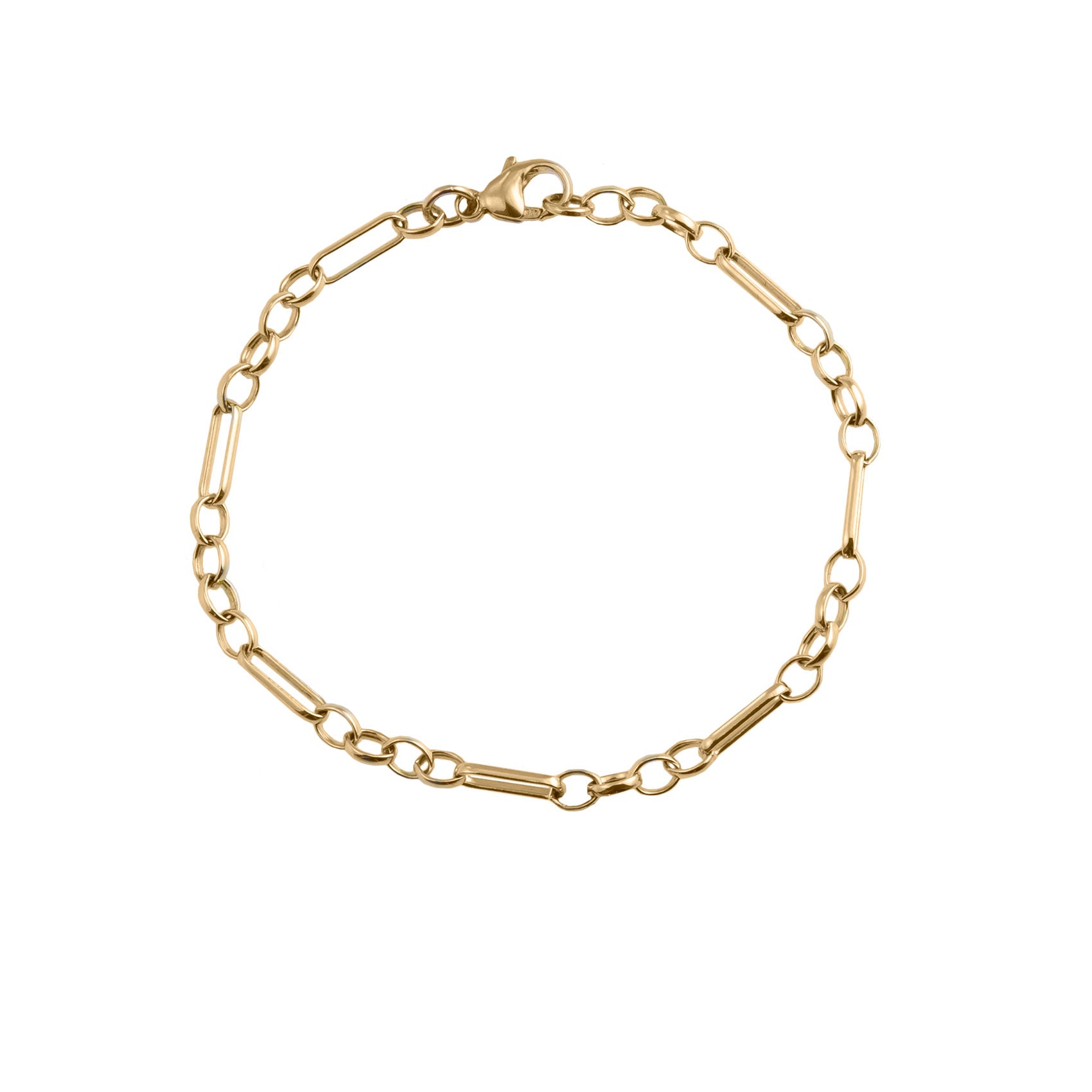 Buy Gold Chain Bracelet Basic Chain Bracelet, Gold Bracelet, Thin Chain  Bracelet, Dainty Bracelet, Layering Bracelet, Simple Plain Chain Online in  India - Etsy