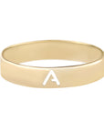 Metier by Tomfoolery: Gold Alphabet Rings