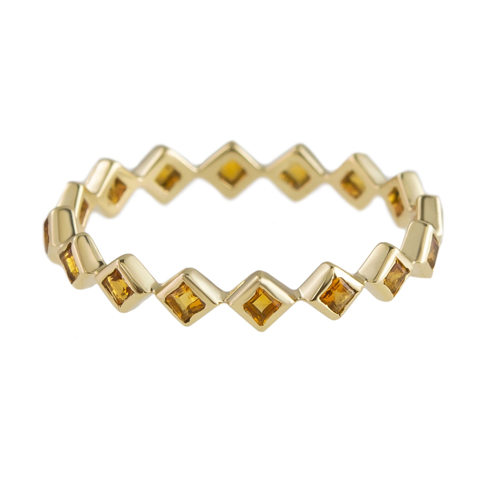 Métier by tomfoolery Princess Citrine Eternity Ring