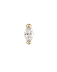 Métier by tomfoolery Mini Claw Set Marquise White Diamond Stud
