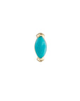 Métier by tomfoolery Mini Claw Set Marquise Turquoise Stud