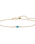 Métier by tomfoolery Pear Gemstone Adjustable Bracelet Turquoise