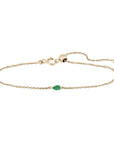 Métier by tomfoolery Pear Gemstone Adjustable Bracelet Emerald