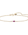 Métier by tomfoolery Pear Gemstone Adjustable Bracelet Ruby
