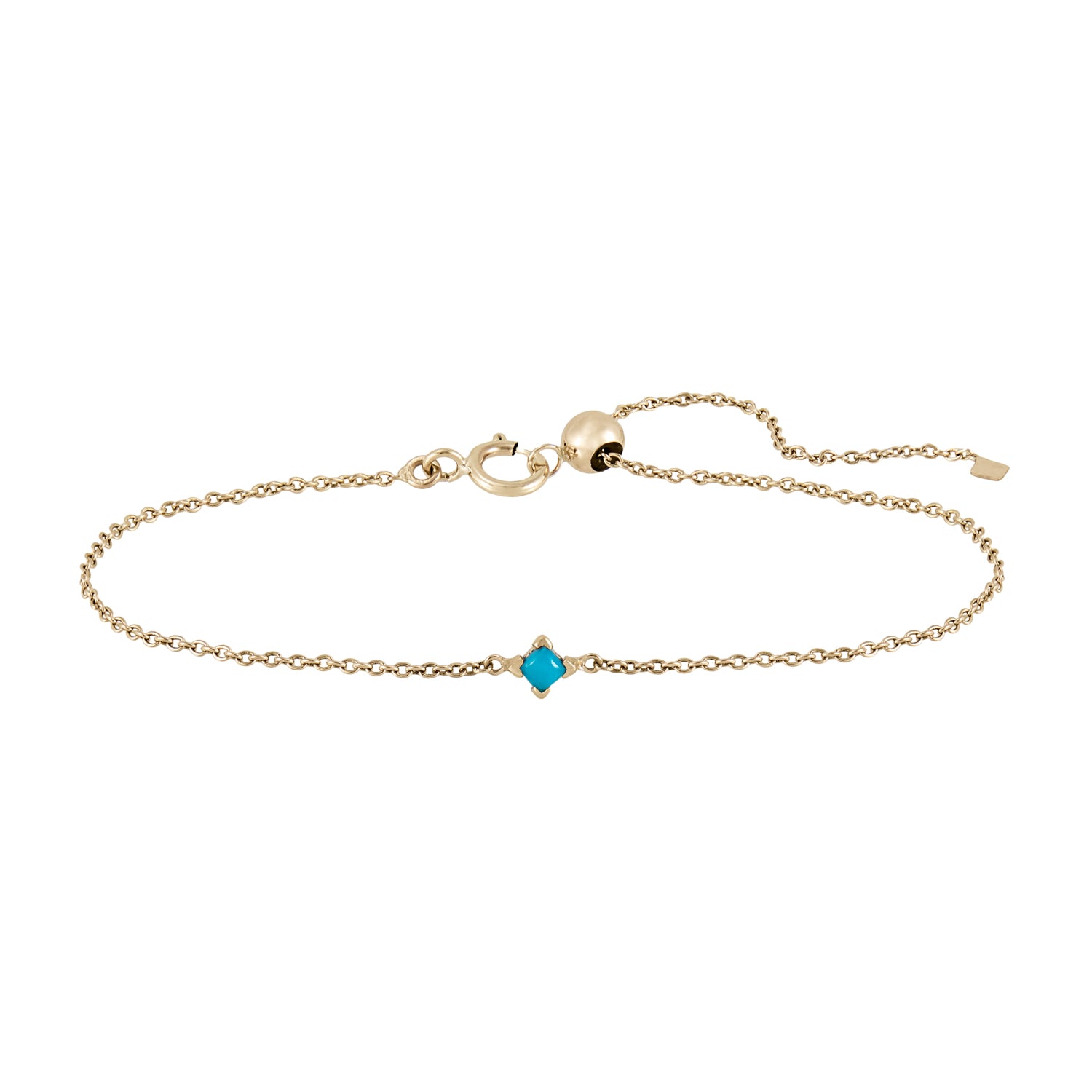 Métier by tomfoolery Princess Gemstone Adjustable Bracelet Turquoise