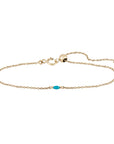 Métier by tomfoolery Marquise Turquoise Adjustable Bracelet