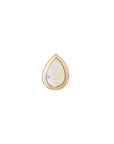 Métier by tomfoolery mini bezel set pear gemstone stud  opal