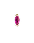 Métier by tomfoolery Mini Claw Set Marquise Ruby Stud
