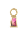 Métier by tomfoolery Mother of Pearl Mini Plaque from First Love Collection. 9ct Yellow Gold and abalone mother of pearl.
