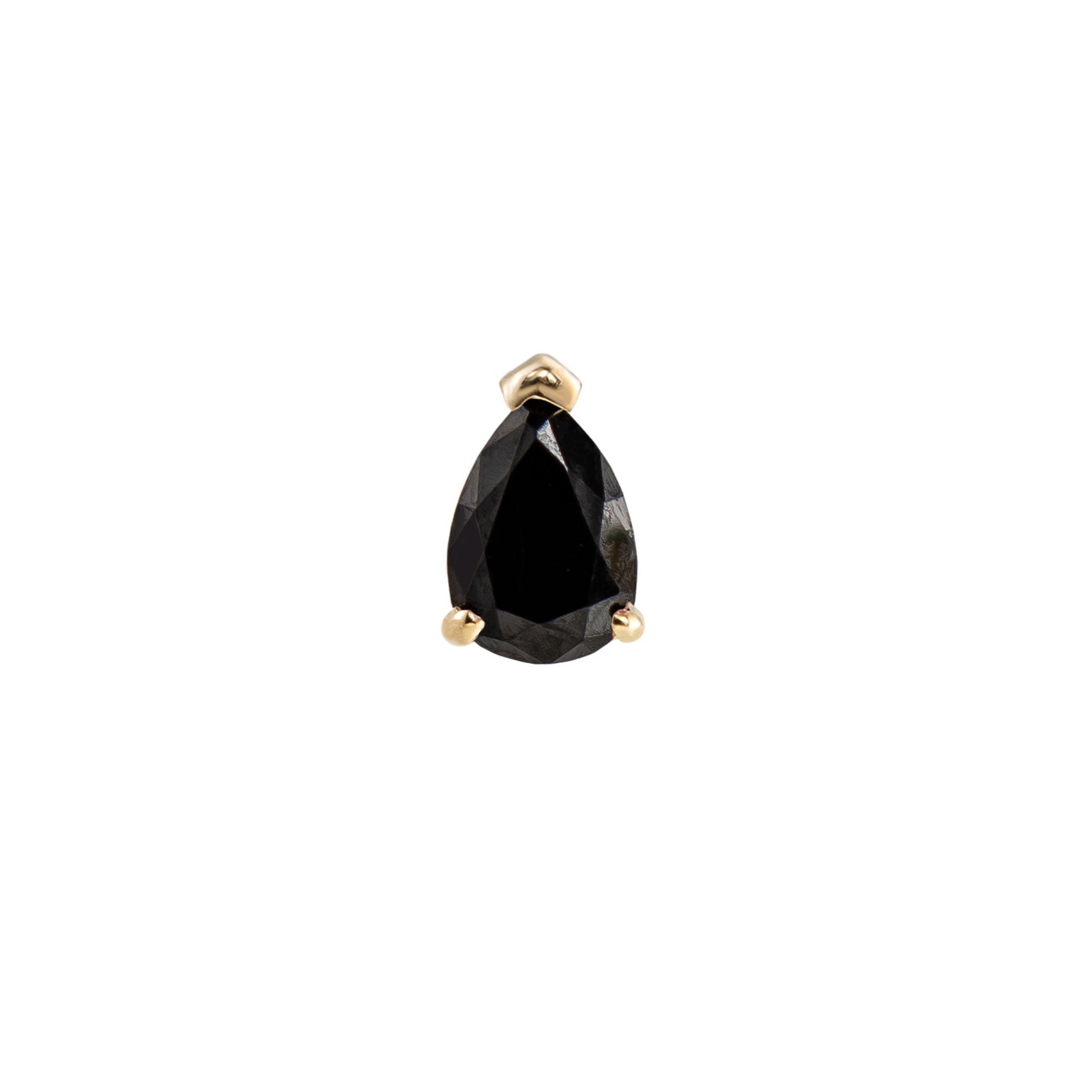 Métier by tomfoolery Mini Claw Set Pear Cut Stud Black Diamond