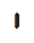 Metier by tomfoolery mini hexa stud 9ct yellow gold and black spinel