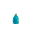 Métier by tomfoolery Mini Claw Set Pear Cut Stud Turquoise