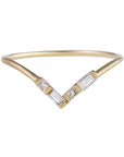metier by tomfoolery: Baguette Diamond Halo Ring