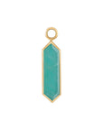 metier by tomfoolery 9ct yellow gold and amazonite hexa plaques.