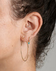 Metier by tomfoolery Turquoise Clicker Hoop Earring