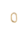 Metier by tomfoolery Mini Seamless Oval Clicker Hoop Earrings 9ct Yellow Gold