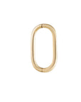 Metier by tomfoolery Midi Seamless Oval Clicker Hoop Earrings 9ct Yellow Gold
