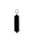 metier by tomfoolery 9ct white gold and black spinel hexa plaque.